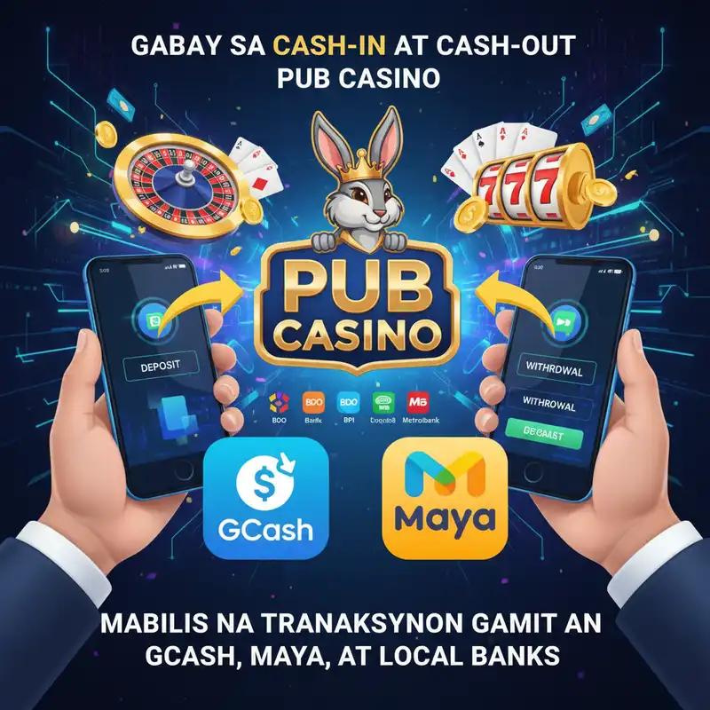 Pub Casino Cash-in at Cash-out Guide via GCash at Maya